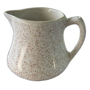 Vintage Creamer Chefsware USA 153 Pitcher Stoneware Brown Speckled Farmhouse